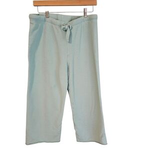 Frank & Eileen Catherine Favorite sweat wide leg cropped Dewberry mineral wash L